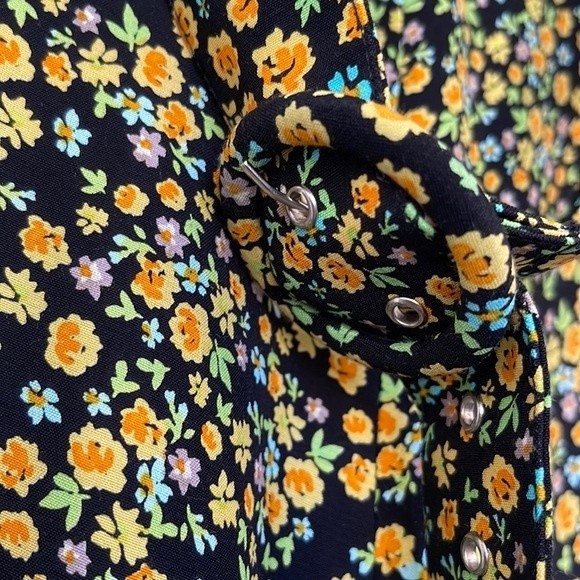 Faithfull the Brand Black and Yellow Floral Jumpsuit - Picture 5 of 13